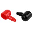 thumbnail image 2 of Unique Bargains 2 Pcs 34mm Long Noir Rouge Protection de Borne de Batterie en PVC Souple, 2 of 4