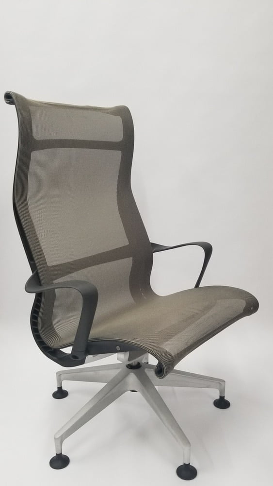 Herman Miller Setu Lounge Chair with Stationary Casters 
