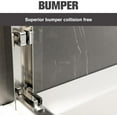 thumbnail image 6 of 56-60" W x 58" H Bathtub Shower Door, Double Sliding Semi-Frameless Tub Shower Door with Premium 1/4 Inch (6mm) Thick SGCC Tampered Glass, Explosion-Proof Film, Chrome, 6 of 6