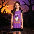 thumbnail image 2 of MEZZALL Halloween Themed Fly Sleeved Nightgown O-Neck Dress Girls Sleepwear Dresses For Holiday Fashionable Sundress, 2 of 4