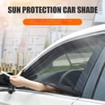 thumbnail image 2 of 1 Pair Car Rear Window Sunshade UV Protect Shield Mesh Prevent Mosquito Sunshine Privacy Protection Elastic Folding Curtain for Most Vehicles Sedans SUVs, 2 of 8