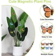 thumbnail image 4 of UFURMATE 6pcs Multicolor Whimsical Butterfly Plant Decor Magnets, 4 of 6