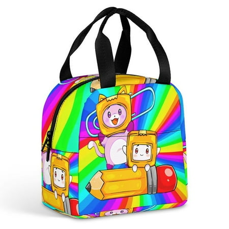 

Lanky Box 1 Portable Thermal Insulation And Cold Preservation Dinner Bag Anime Cooler Bag Reusable Grocery Bags Large Capacity Lightweight Ideal for Work School Picnics ，Aluminum Foil Thermal Insul