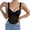 Black, variant on Staron Women's Lace Camisole Corset Top V Neck Bustier with Underwire Mesh Wrap Waist Cincher Tank, Black S