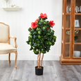 thumbnail image 1 of Nearly Natural Arbre Artificiel Hibiscus 4 Pieds, Vert, 1 of 5