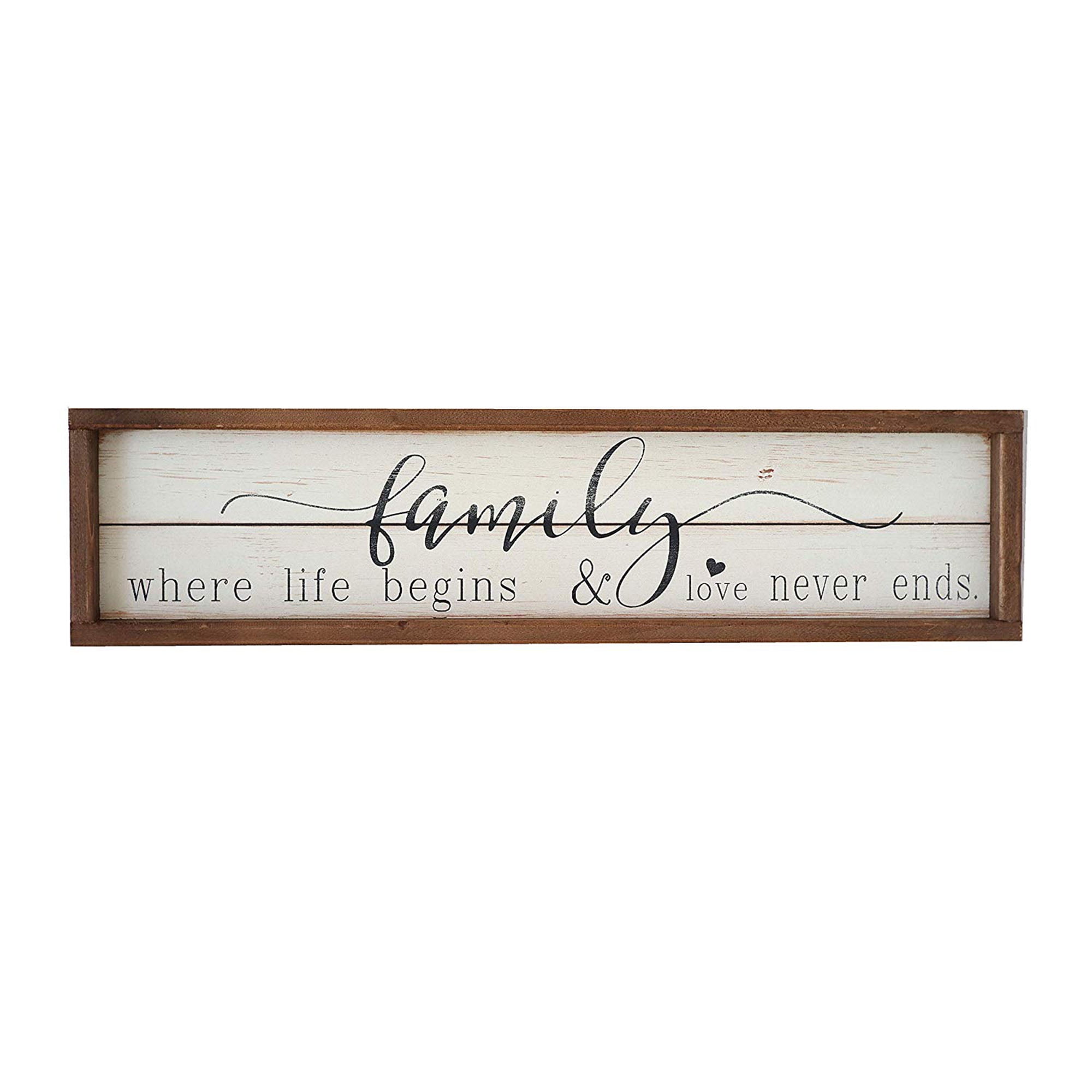 shabby and chic plaque personalised our family plaque sign stick people gift 