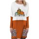 thumbnail image 1 of Camiseta de manga larga con cuello redondo para mujer a la moda, blusa holgada con estampado de otoño, Tops con bolsillos Fridja  bvmnju315, 1 of 8