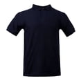 thumbnail image 1 of Playera Simply Basic para Hombre, Tipo Polo Manga Corta Lisa Cuello de 3 Botones Azul Marino Talla CH, 1 of 4