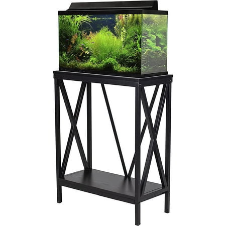 UPC: 0664255003263 | Aquatic Fundamentals 20 Gallon Wood + Metal Aquarium Stand