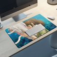 thumbnail image 4 of Spirited Away Desk Mat, Large Mouse Pad Extended Gaming Mouse Pad Mat with Non-Slip Base Stitched Edges Mousepad for Computer, Office, Keyboard And Laptop, 4 of 7