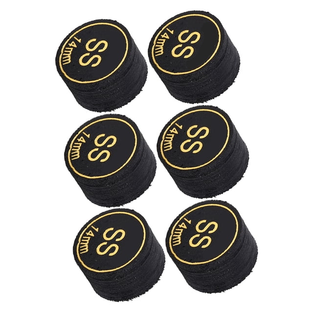 6pcs Pool Cue Tips, Professional Multi Layers Billiard Pool Cue Tips For Billiard Pool Cues Supplies, Billiard Cue Tips, Compatible With 14mm Cue Tips, Easy To Install