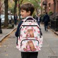 thumbnail image 6 of Psesaysky Adjustable Shoulder Strap Laptop School Bag for Middle School Daily School, 600D Polyester Waterproof Book Bag, Strawberry Heart Print, 6 of 10