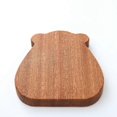 thumbnail image 5 of Wooden Board Cutting Board Cute Bear-Shaped Bread Tray Black Walnut Kitchen Board,Coffee Color, 5 of 5