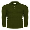 thumbnail image 2 of Chemises à Boutons pour Hommes Printemps Automne Couleur Unie avec Hauts à Manches Longues, 2 of 8