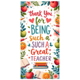 thumbnail image 6 of Educational Design Thank You Banner Floral Pattern Stylish Decor Teacher Appreciation for School Events Classroom Decoration Teacher's Day, 6 of 7