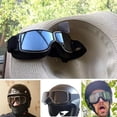 thumbnail image 2 of Retro Motorcycle Goggles Anti-Fog Warm Goggles for Riding ATV Motocross., 2 of 4