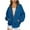 Dark Blue, variant on Zip Up Hoodies for Womens Pullover Fashion Plus Size Winter Warm And Fleece Heavy Printed Hooded Jacket With Zipper Double Pockets Gfit for Women