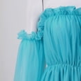 thumbnail image 2 of 2025 Vestido de mujer con hombros descubiertos, volantes y cintura alta - Poliéster, informal/boda, todas las estaciones, 2 of 4