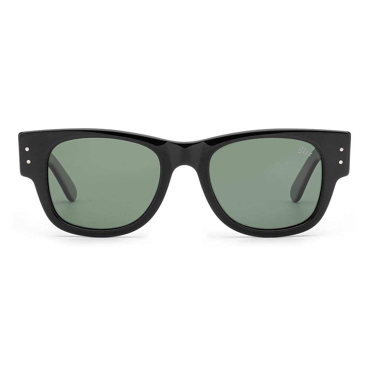Bnus Polarized Sunglasses With Corning Glass Lenses - Italy Made, Fluorescent Green Frame, 60mm - View #5