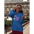 thumbnail image 2 of Obon Festival Japanese  Katakana Hoodie Women -Image by Shutterstock, Female Small, 2 of 4