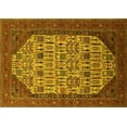 thumbnail image 1 of Ahgly Company Indoor Rectangle Oriental Yellow Industrial Area Rugs, 3' x 5', 1 of 4