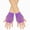 Purple, variant on Short Fishnet Gloves Fingerless For Women Fish Net Mesh Emo Goth 80s Scene Accessories(Hot Pink)