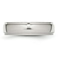 thumbnail image 4 of Auriga Fine Jewelry Stainless Steel Polished 6 mm Ridged Edge Band for Women Size 6.5, 4 of 6