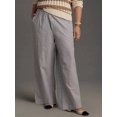 thumbnail image 5 of Biezeib Women Pajama Pants, Elastic Waist Striped Pants Loose Casual Lounge Pants Sleepwear, 5 of 6