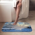 thumbnail image 4 of 1pc Winter Village Scene Absorbent Non-Slip Bathroom Thickened Flannel Rug Decor,Soft,Quick Drying,Suitable For Indoor/outdoor Use,Bathrooms,Bedrooms,Kitchens,Terrace,Laundry Rooms,16"x24", 4 of 9