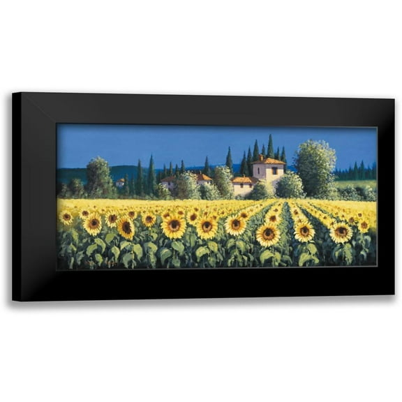 Short, David 14x9 Black Modern Framed Museum Art Print Titled - Summer Blooms