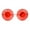 Gold Red, variant on Hypnotist Circular Die Cut Hippie Round Circle Lens Sunglasses Gold Red