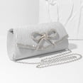 thumbnail image 3 of Kwuty Bow Evening Bag Sparkly Clutch Purses for Women Wedding Glitter Rhinestone Party Prom Purse Dressy Clutch Bags, 3 of 8