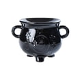 thumbnail image 4 of Portavelas de cerámica, quemador de aceites esenciales, quemador de aroma, decoración, difusor de fragancias Negro, 4 of 9