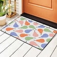 thumbnail image 2 of YFYANG 72"x48" Non-Slip Flannel Carpet Doormat, Living Room Bedroom Office Decorative Area Rugs, Indoor Abstract Watercolor Pears Graffiti Pattern Floor Mats, 2 of 7
