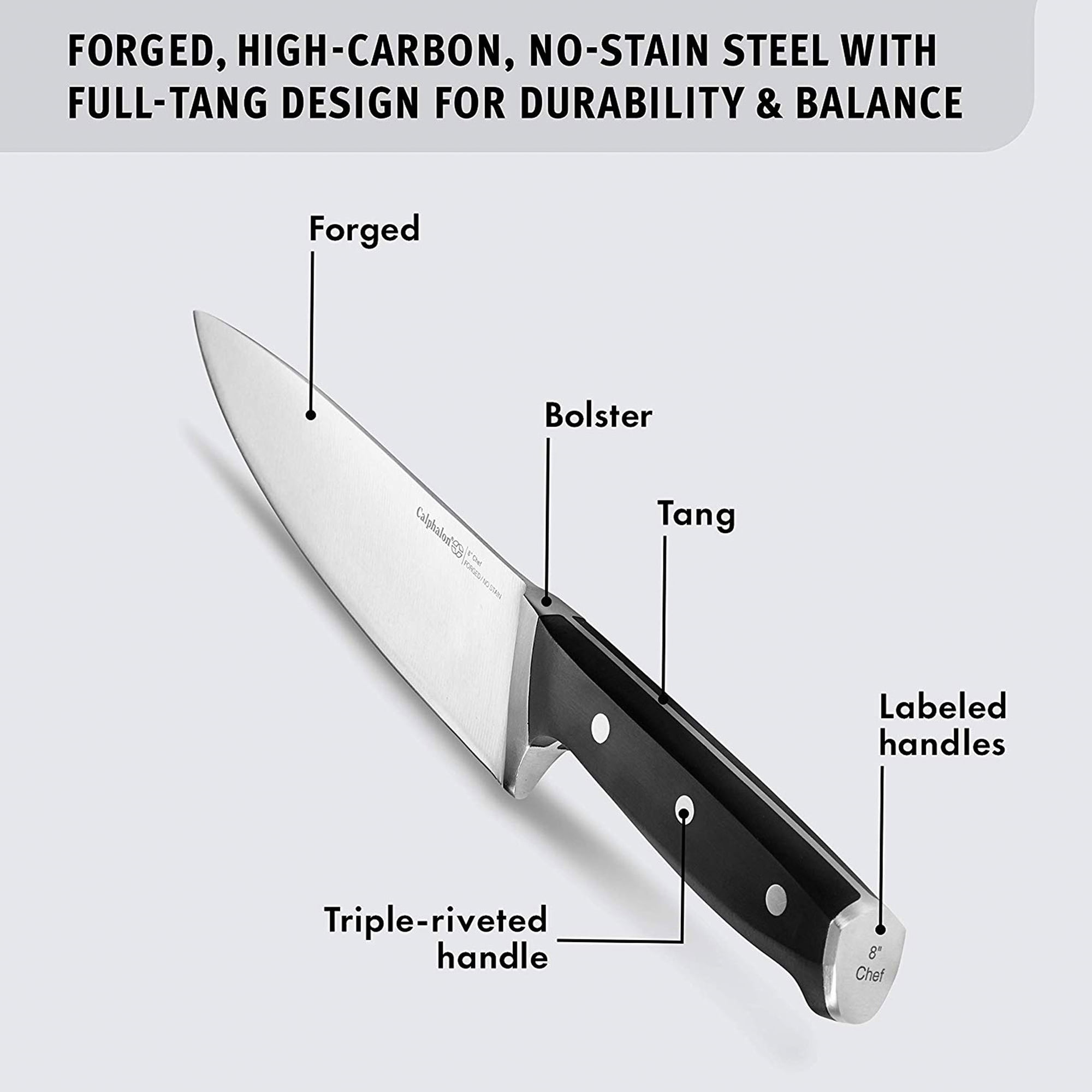 Calphalon Precision SharpIN Nonstick 13-Piece Knife Set w/ Self-Sharpening  Block, 1 Piece - Fred Meyer