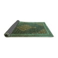 thumbnail image 2 of Ahgly Company Indoor Square Persian Turquoise Blue Traditional Area Rugs, 5' Square, 2 of 4