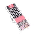 thumbnail image 3 of AUNVITO 5 Pair Reusable Stainless Steel Chopstick Set, Non Slide Dishwasher Safe Asian Dining Utensil Gift Pack, 3 of 6