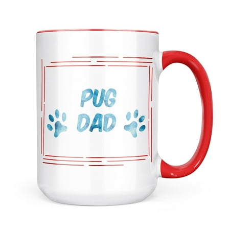 

Neonblond Dog & Cat Dad Pug Mug gift for Coffee Tea lovers