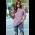 thumbnail image 4 of Camiseta Básica de Corta con Cuello en V, Color Raíz de , Talla M, 4 of 5