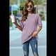 thumbnail image 4 of Camiseta Básica de Corta con Cuello en V, Color Raíz de , Talla M, 4 of 5
