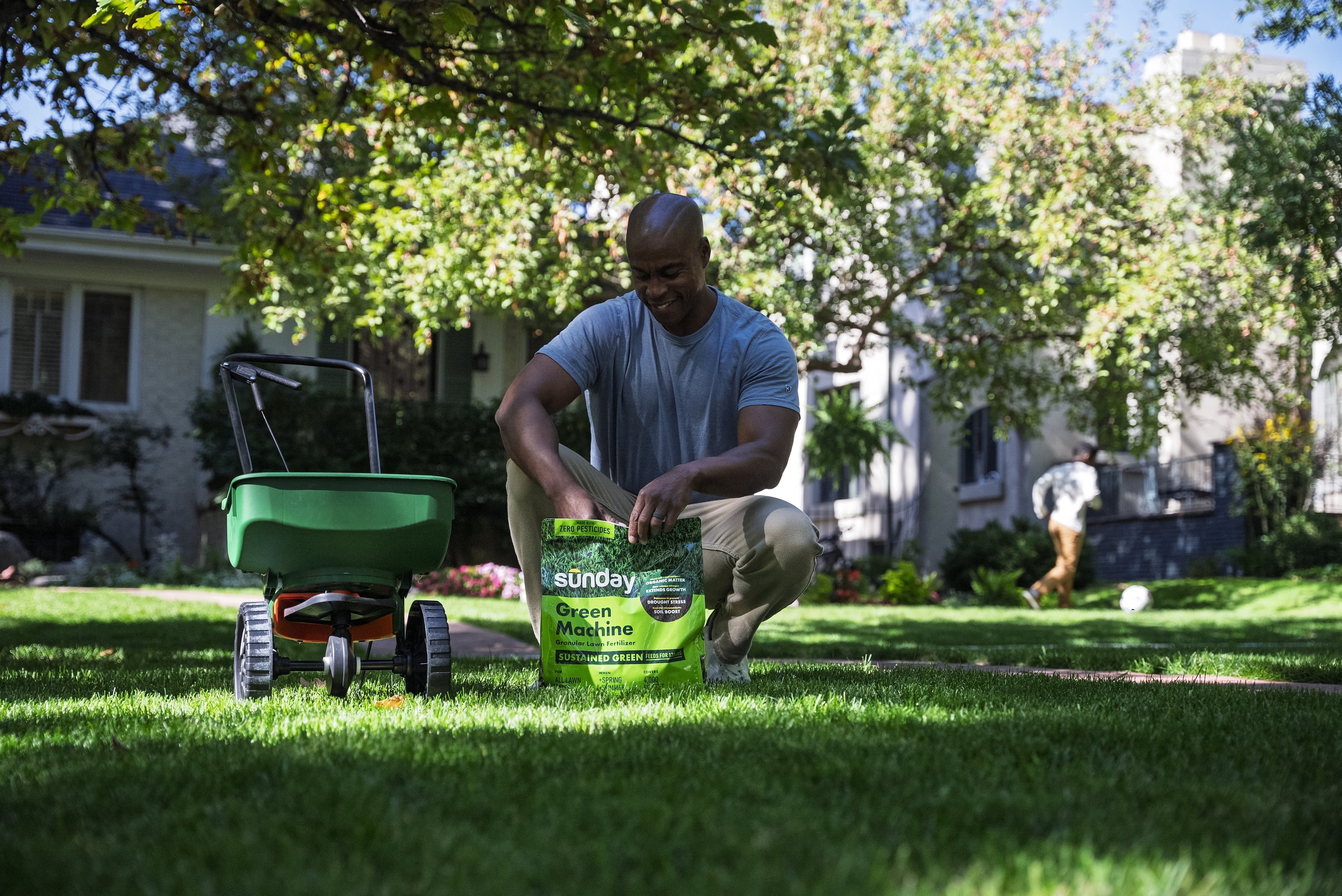 Sunday Green Machine Premium Granular Lawn Fertilizer, 4,000 Sq. ft. 12lbs