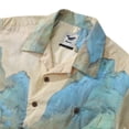 thumbnail image 2 of YIUME Men's 1950s Vintage Hawaiian Shirt Crane Rivers and Mountains Short Sleeve Camp Shirt, 2 of 8