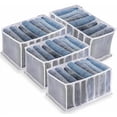 thumbnail image 1 of Organizador de jeans, organizador de guardarropa de 4 piezas, caja de almacenamiento de jeans, caja divisoria de cajones de punto para pantalones, jeans, suéteres, camisetas, pantalones, camisas, 1 of 5
