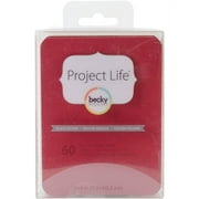 Project Life 3"x4" Textured Cardstock 60