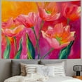 thumbnail image 2 of Watercolor Tulips Tapestry Wall Decor,red tulip flower floral Wall Tapestry Hanging Tapestry For Bedroom Living Room Home Decor, 2 of 6