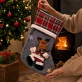 thumbnail image 7 of Oversized Plush Doll Christmas Stocking Gift Bag, Large Capacity Candy Treat Sack with Hanging Loop for Fireplace Mantel, Christmas Tree, Doorway and Holiday Party Display, Soft Plush Home Decor, 7 of 7