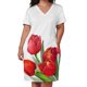 thumbnail image 3 of Vestido suelto con bolsillos y tulipanes rojos para mujer, vestidos de noche de verano 2025 para mujer, 3 of 7