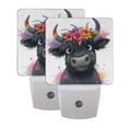 thumbnail image 7 of LED Sensor Night Light Auto On/Off Dusk to Dawn Lamp for Bedroom Hallway Cute Black Cow 2 Pack, 7 of 7
