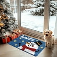 thumbnail image 5 of Christmas Decorations Indoor Qwtwty Christmas Welcome Mat with Gingerbread Man And Snowman Designs Holiday Entryway Floor Rug for Front Door Porch Indoor Outdoor Decor, 5 of 6