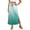 Light Green, variant on Gradient Ombre Maxi Skirt, High Waisted Side Slit Long Skirt with Pockets, Casual Summer Drawstring Flowy A-Line Bottoms